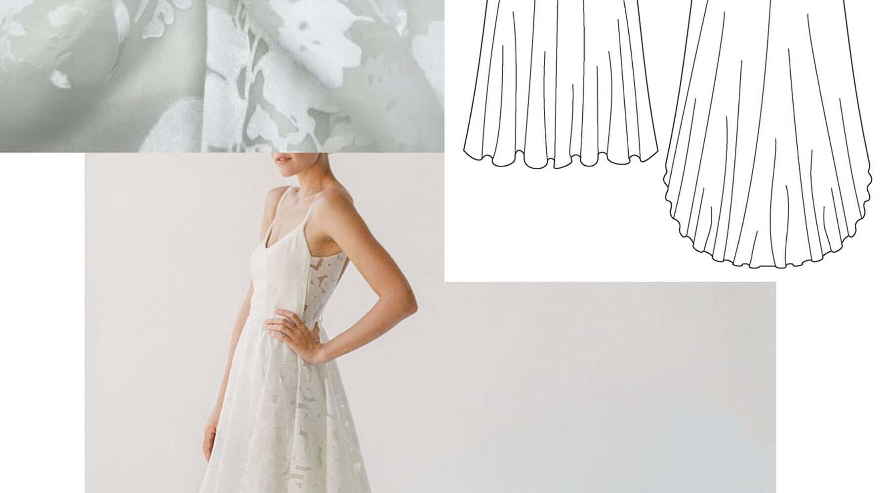 Association Patrons Tissus Pour Coudre Sa Robe de Mariée, Inspirations Couture par Atelier Charlotte Auzou