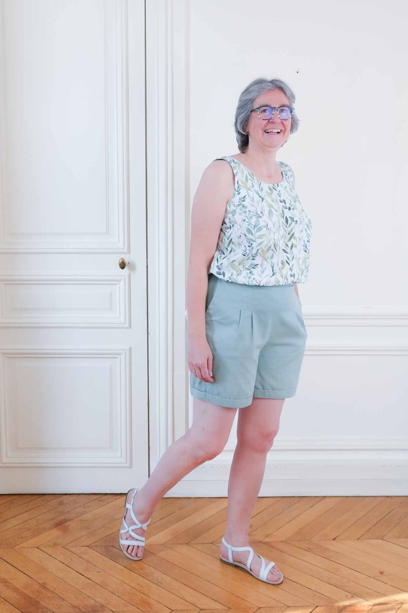 Look Débardeur et Short à Coudre avec les Patrons à Personnaliser par Charlotte Auzou, du 34 au 56